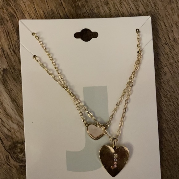 NWT Unique Designs 2 Gold Heart Necklaces: J - Picture 7 of 12